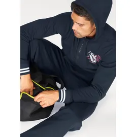 H.I.S. Jogginganzug "Comfort Fit", Herren, Gr. 44/46 (S), blau, Obermaterial: 60% Baumwolle, 40% Polyester, unifarben, bequem, Sportanzüge Jogginganzug