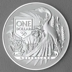 Silbermünze 1oz Australia?s Coat of Arms 2023 Queensland (Australien)