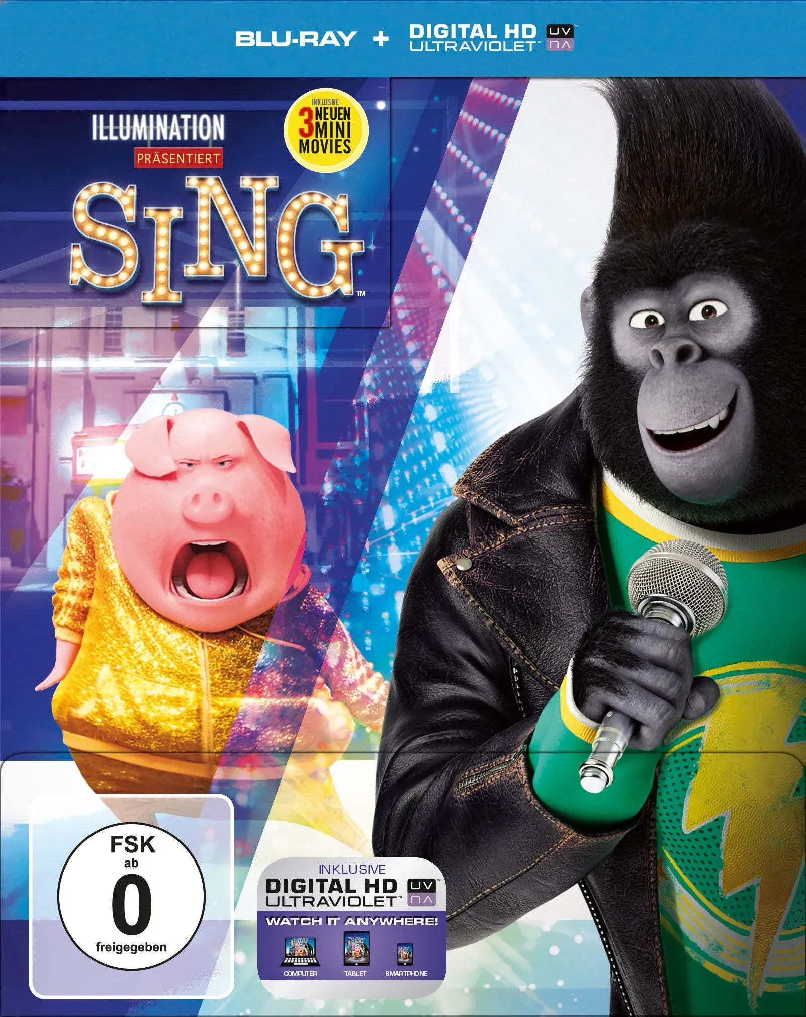 Sing (2D) Limited Steelbook [Blu-ray] [Limited Edition] (Neu differenzbesteuert)