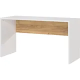 KADIMA DESIGN Wangenschreibtisch Sage Beige-Weiß