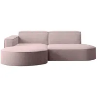 Kaiser Möbel Ecksofa Designer MODENA STUDIO stoff Dicker cord Poso Rosa, Links & Couches, Wohnlandschaften, Ecksofas