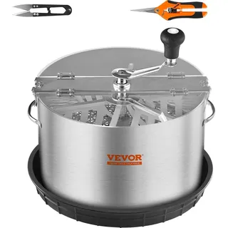 Vevor 16" Erntemaschine Manuell Trimmer Knospen Trimmer 2 Arten von Trimmgittern zum Schneiden von nassen/trockenen Pflanzen Tumble Cutter Bowl Knospenblatt Trimmer Erntemaschine Grow