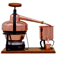 ich-zapfe Destille, Destilliergerät, Destillationsapparatur - Premium, mit Elektrischer Kochplatte, 1,25L