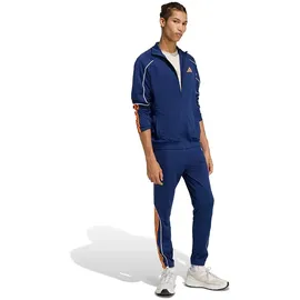adidas 3 Stripes Trainingsanzug Dark Blue/Pure Orange 3XL