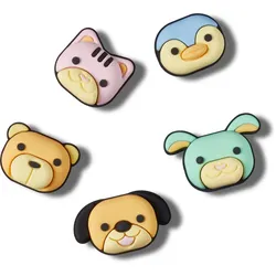 Schuhanstecker CROCS "JibbitzTM Animal Friend", Kinder, bunt, Schuhzubehör, Tiermotive für Crocs Schuhe