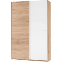 SchlafKONTOR Schwebetürenschrank Heimo/Fast 125 x 196 x 38 cm Beige