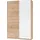SchlafKONTOR Schwebetürenschrank Heimo/Fast 125 x 196 x 38 cm Beige