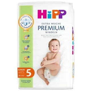 HiPP Extra Weiche Premium Windeln Junior 5 44 Stück