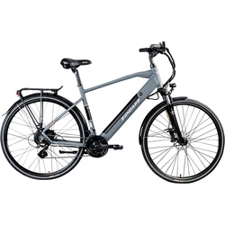 E-Bike ZÜNDAPP "Z810" E-Bikes Gr. 52 cm, 28 Zoll (71,12 cm), grau E-Bikes