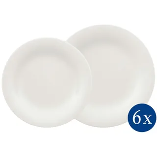 Villeroy & Boch Teller-Set Essential White 12 tlg. weiß