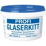 Baufan Profi Glaserkitt beige I Fensterkitt zum Abdichten von Einfachgläsern in Holz- & Metallrahmen I In praktischer Runddose