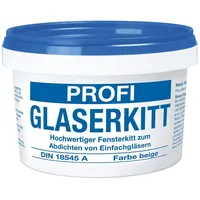 Baufan Profi Glaserkitt beige I Fensterkitt zum Abdichten von Einfachgläsern in Holz- & Metallrahmen I In praktischer Runddose