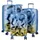 warenhandel könig Revona Koffer-Set 3-tlg. blau/braun