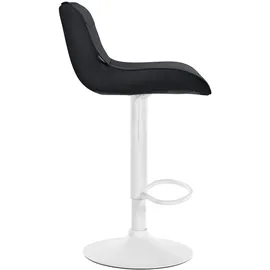 deluke Barhocker Schwarz Metall, 49x85x51 cm, Esszimmer, Barmöbel, Barhocker