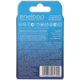 Panasonic eneloop AAA 800 mAh 4er Micro Blister (BK-4MCDE/4BE)