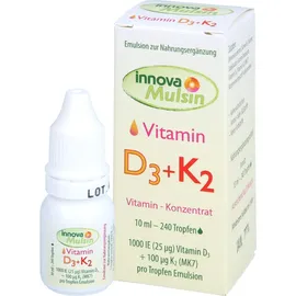 INNOVAVITAL GMBH innovamulsin Vitamin D3+K2 Emulsion 10 ml