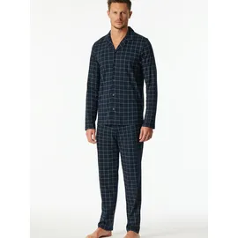 SCHIESSER Pyjama Fine Interlock Blau 48