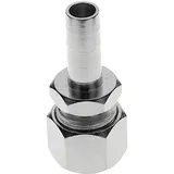 ich-zapfe Quetschverschraubung Edelstahl NW 7 mm Silber/Weiß