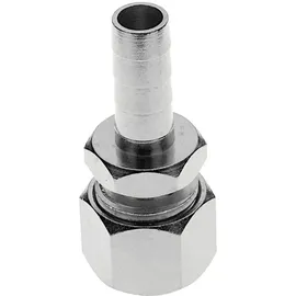 ich-zapfe Quetschverschraubung Edelstahl NW 7 mm Silber/Weiß