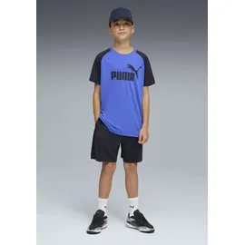 Puma Jungen Essentials No. 1 Logo Poly T-Shirt und Shorts Set 140, New Navy Blue - 140