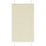 vidaXL Plissee Creme 80x150 cm Stoffbreite 79,4 cm Polyester