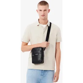 Lacoste Ossian Umhängetasche Leder Black