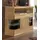 OTTO home Kommode OTTO HOME "Ribe 85cm breit,35 cm tief, Fronten Massivholz,2 Türen mit Glaseinsatz", braun (eiche teilmassiv), B:85cm H:80cm T:35cm, Holz teilmassiv, Sideboards, Kommode, Holz massiv, Holzwerkstoff,3 breite Fächer