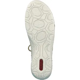 Rieker Damen 52520 Schnürhalbschuhe, beige, 41 EU