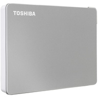 Toshiba Canvio Flex HDTX110XSCAA Externe Festplatte, USB-C, USB 3.0, für PC, Mac und Tablet, 1 TB, silberfarben