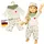 Heless Puppenkleidung Herz-Konfetti Beige (2516)