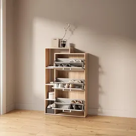 livinity® Ortello 80 x 128,3 x 24,2 cm mit 3 Schubladen / weiß