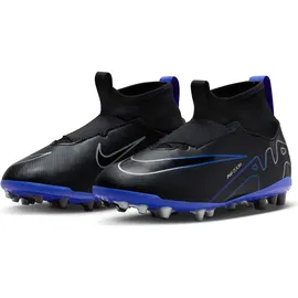 Nike Jr. Mercurial Superfly 9 Academy AG schwarz/hyper royal/chrome 38