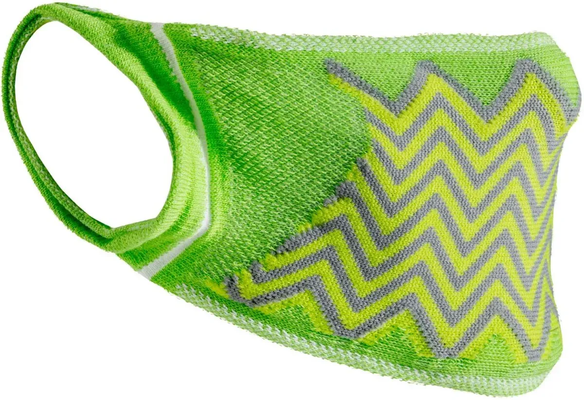 Result Gesichtsmaske 'Zick-Zack' 5er Pack Maske RV015X lime/grey one size