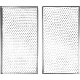 Lemodo Deckel für Metallkomposter 80x80 cm 2er Set, Abdeckung für Gartenkomposter silber