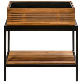 Dehner New York 115 x 94 x 52 cm Braun/Schwarz