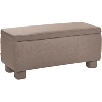 Beliani Polsterbank Ithaca Taupe 104 x 40 x 48 cm