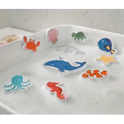Tchibo - 10 Badewannenspielfiguren »Meerestiere« - mehrfarbig