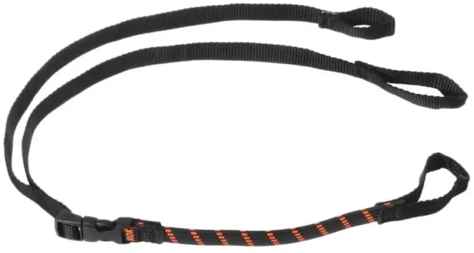 Touratech Rokstrap ItTM Set Mit 2 Verstellbaren Gepäckgurten 30-106 Cm - Black / Orange - One Size