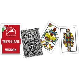 Modiano Trevigiane Mignonkarten – Regionale Spielkarten im Mignon-Format (Kleiner als herkömmliche Karten) – Duplexkarton 320 g/m2 – 100% Made in Italy für Scopa, Briscola, Tresette und Solitär
