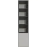 Woood Vitrine WOOOD "Basic", weiß, B:53cm H:230cm T:40cm, FSC-zertifizierter Holzwerkstoff, Schränke, Vitrine, mit zwei Türen, H 230 cm x B 52,5 cm