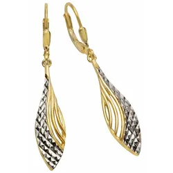 Paar Ohrhänger FIRETTI "Schmuck Geschenk Silber 925 Ohrschmuck Patentbrisur", gold (goldfarben, silber, 925), Ohrringe, Damen, Silber 925 (Sterlingsilber)