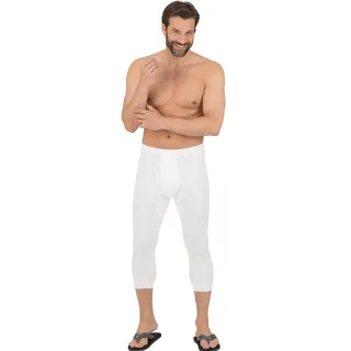 Lange Unterhose TRIGEMA "TRIGEMA 3/4 Unterhose im Doppelpack" Gr. 7, weiß, Herren, 100% Baumwolle, Unterhosen Lange Unterhose Multipacks Unterhose Unterwäsche