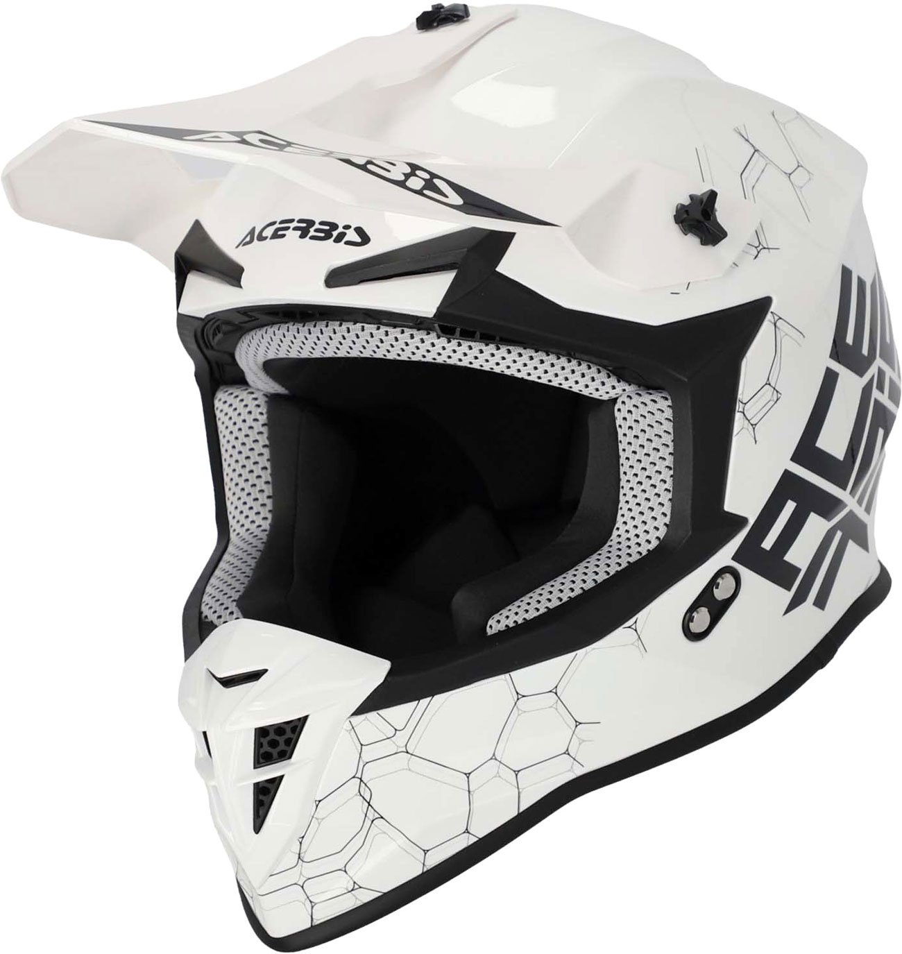 Acerbis Linear S24, casque à croix - Blanc - S