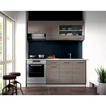 Küchen-Preisbombe Küchenzeile Dave 180 cm Eiche Sonoma braun