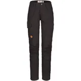 Fjällräven Karla Pro Trousers Curved W Damen - Trekkinghose - grau|schwarz