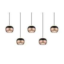 Trio Orbit 1-flg. 100 cm schwarz Metall
