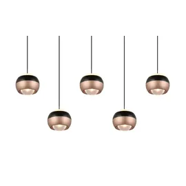Trio Orbit 1-flg. 100 cm schwarz Metall