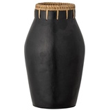 Bloomingville Dixon Vase Vase mit runder Form Rattan, Terrakotta