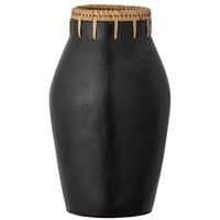 Bloomingville Dixon Vase Vase mit runder Form Rattan, Terrakotta