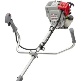 Ikra mogatec IKRA Benzin Freischneider IBF 31-4 mit Spule, 3- & 8-Zahn-Dickichtmesser, Schutzschild & Profi-Schultergurt